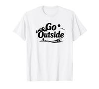 Go Outside Hiking Camping Nature Outdoors T-Shirt