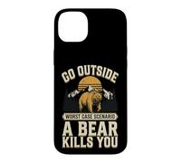 Go Outside Worst Case Scenario A Bear Kills You Case for iPhone 14 Plus