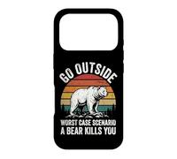 Go Outside Worst Case Scenario A Bear Kills You Case for iPhone 17 Pro