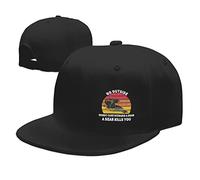 Go Outside Worst Case Scenario a Bear Kills You3 Classicfor Man Women Flat Bill Adjustable Trucker Hat Brim High Top End Base