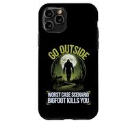 Go Outside Worst Case Scenario Bigfoot Kills You Camping Case for iPhone 11 Pro