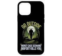 Go Outside Worst Case Scenario Bigfoot Kills You Camping Case for iPhone 12 mini