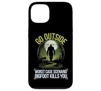 Go Outside Worst Case Scenario Bigfoot Kills You Camping Case for iPhone 13