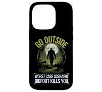 Go Outside Worst Case Scenario Bigfoot Kills You Camping Case for iPhone 14 Pro