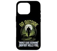 Go Outside Worst Case Scenario Bigfoot Kills You Camping Case for iPhone 16 Pro