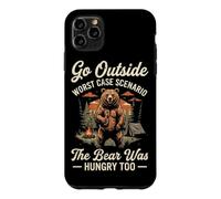 Go Outside Worst Case Scenario The Bear Was Hungry Hiking Case for iPhone 11 Pro Max