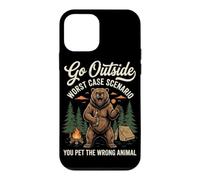 Go Outside Worst Case Scenario The Bear Was Hungry Hiking Case for iPhone 12 mini