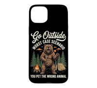 Go Outside Worst Case Scenario The Bear Was Hungry Hiking Case for iPhone 15 Plus