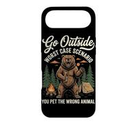 Go Outside Worst Case Scenario The Bear Was Hungry Hiking Case for iPhone Air