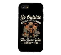 Go Outside Worst Case Scenario The Bear Was Hungry Hiking Case for iPhone SE (2020) / 7/8