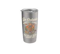 Go Outside Worst Case Scenario The Bear was Hungry Hiking Stainless Steel Insulated Tumbler