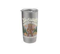 Go Outside Worst Case Scenario The Bear was Hungry Hiking Stainless Steel Insulated Tumbler