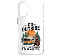 Go Outside Worst Case You get Eaten by a Bear Humor Case for iPhone 17