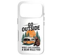 Go Outside Worst Case You get Eaten by a Bear Humor Case for iPhone 17 Pro