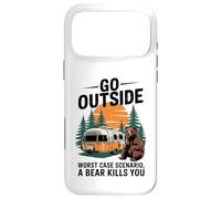 Go Outside Worst Case You get Eaten by a Bear Humor Case for iPhone 17 Pro Max
