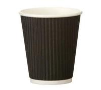 Go-Pak Black Ripple Hot Cup 8oz (22cl) - 1x500