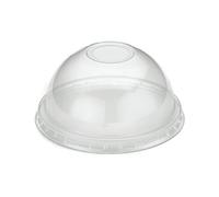 Go-Pak Domed Lid with Hole Recyclable PET 12 to 22oz/90mm (Pack of 1000) R11013