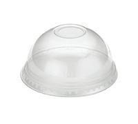 Go-Pak Domed Lid with Hole Recyclable PET 12oz (Pack of 1000) R10053