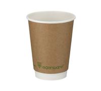 Go-Pak Double Wall Coffee Cup PLA Lined 12oz Kraft (Pack of 500) B04013