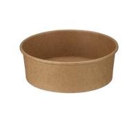 Go-Pak Round Kraft Bowl PE Lined 500ml Kraft (Pack of 300) D48000
