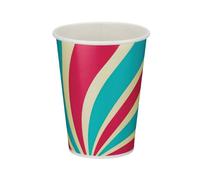Go-Pak Single Wall Paper Cold Cup PE lined 12oz Assorted (Pack of 1000) D01103