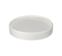 Go-Pak Soup Cup Lid PP Lined 8 to 12oz White (Pack of 500) D46012