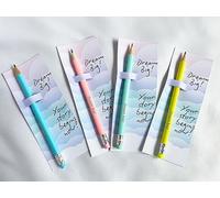 Go Party 5 x Dream Big Pencils: Inspirational Graduation School Nursery Leaver Gift, Positive Stationery Favour