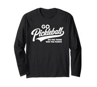 Go Pickleball Win The Points Paddle Sport Enthusiast Long Sleeve T-Shirt