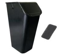 Go practic Kitchen Bin, 1x 35L With Black Click Lid, Recycling, Waste Sorting Bins, With Carbon Filter, Container Trash Can, Under Sink Kitchen Bin