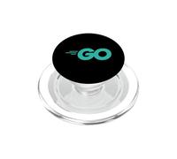 Go Programming Language with Go logo Golang developers PopSockets PopGrip for MagSafe
