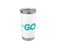 Go Programming Language with Go Logo Golang Developers Stainless Steel Insulated Tumbler