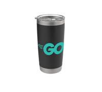Go Programming Language with Go Logo Golang Developers Stainless Steel Insulated Tumbler