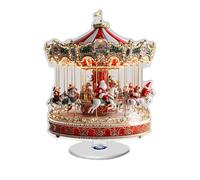 Go Round Christmas Ornament,2D Acrylic Traditional Desktop Christmas Decoration - Tabletop Horse Ornament Decor - for Home Festival Party Store Display