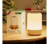 Görvitor Night Light Baby, LED Touch Lamps Bedside Lamps, USB Rechargeable Lamp RGB Color Changing Dimmable Baby Night Light Kids, Bedside Table Lamp with Timer for Christmas Bedroom