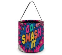 Go Smash It Halloween Tricking Or Treating Candy Bag Reusable Tote Bag for Party Easter