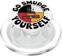 Go Smudge Yourself Medicine Whee Indigenous Native Americans PopSockets PopGrip for MagSafe