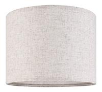GO&SO Oatmeal Linen Lamp shades Large Drum Linen Lampshade 16" Top x 16" Bottom x 12" High (Spider) Farmhouse Lampshade for Table & Floor Lamp - Lampshades Replacement