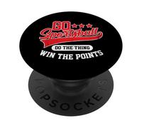 Go Sportsball Do The Thing Win The Points Red Funny Sports PopSockets Adhesive PopGrip