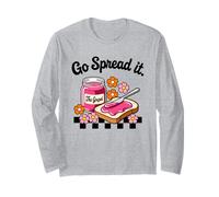 Go Spread It Floral Jam Christian Faith-Based Religious Long Sleeve T-Shirt