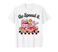 Go Spread It Floral Jam Christian Faith-Based Religious T-Shirt