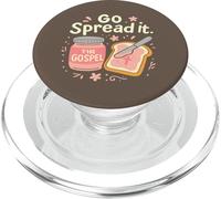 Go Spread It Funny Gospel Pun Christian Faith Religious Art PopSockets PopGrip for MagSafe