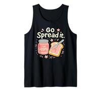 Go Spread It Funny Gospel Pun Christian Faith Religious Art Tank Top