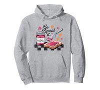 Go Spread the Gospel Funny Christian Jam and Bread Faith Pullover Hoodie