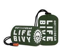Go Time Gear Life Bivy Emergency Survival Shelter - 2 Person Emergency Tent - Use As Survival Tent, Emergency Shelter, Tube Tent, Survival Tarp - Green 2 Pack