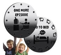 Go to Bed Coin, Game Decide Coin,Funny Player Decision Making Coin, Destiny Decision Coin Gift - 1 More Game/Time to Take