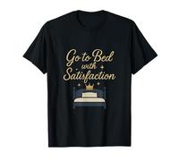 Go to Bed with Satisfaction Night Stars Crown Design T-Shirt