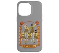 Go to Hell! Skull Cheerleader Retro Funny Adult Humor Case for iPhone 14 Pro Max