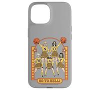 Go to Hell! Skull Cheerleader Retro Funny Adult Humor Case for iPhone 15