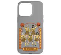 Go to Hell! Skull Cheerleader Retro Funny Adult Humor Case for iPhone 15 Pro Max