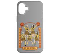 Go to Hell! Skull Cheerleader Retro Funny Adult Humor Case for iPhone 16 Plus